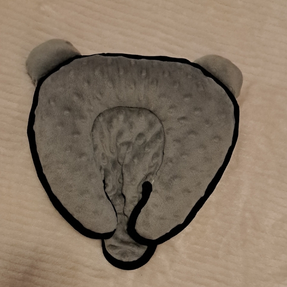 Brown and White Cow Print Baby Head Support For Carseat - Picture 4 of 6